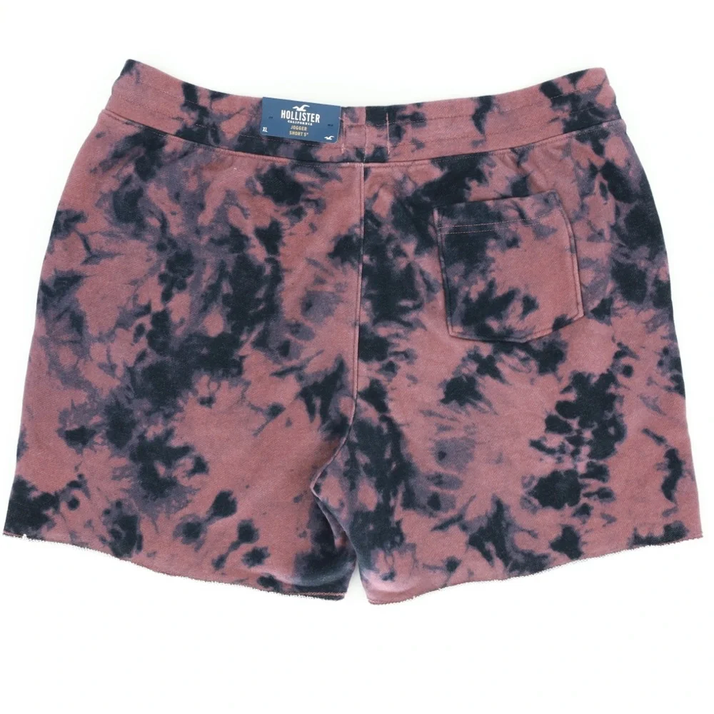 Hollister Mens Tie Dye Jogger Shorts‎ 5